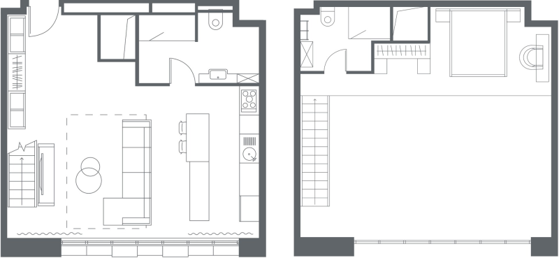 2-комнатная (Евро) квартира, 74.75 м² в ЖК "YE’S Primorsky" - планировка, фото №1