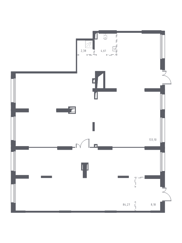 Помещение, 232.54 м² в ЖК "Новые Лаврики" - планировка, фото №1