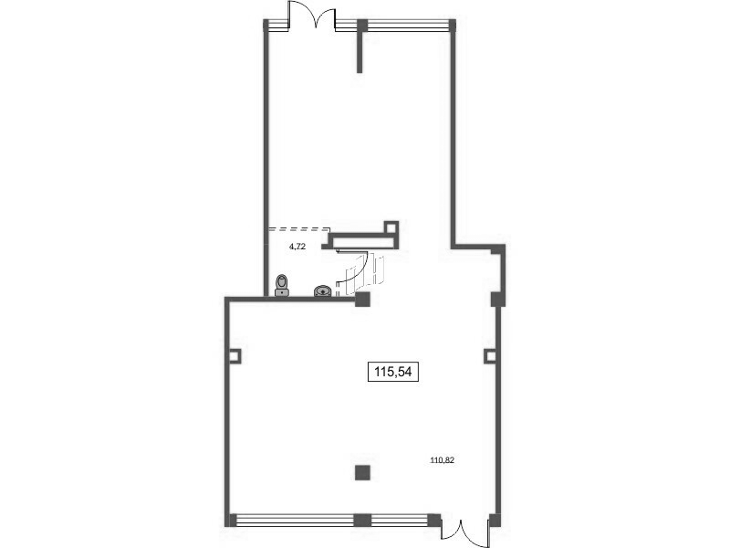 Помещение, 114.7 м² - планировка, фото №1