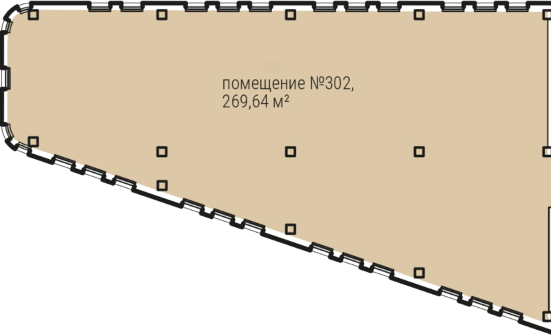 Помещение, 271.22 м² в ЖК "Smart Гранитная" - планировка, фото №1