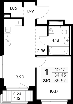 планировка, фото №1