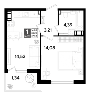 планировка, фото №1