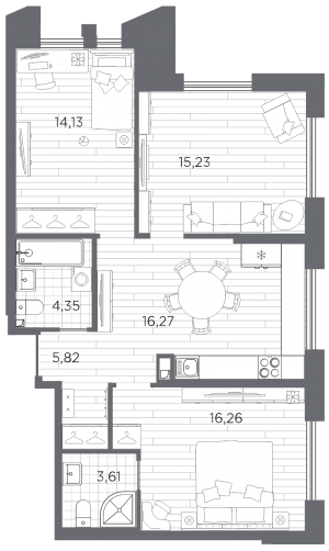 планировка, фото №1