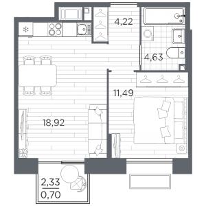 планировка, фото №1