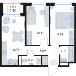 планировка, фото №1