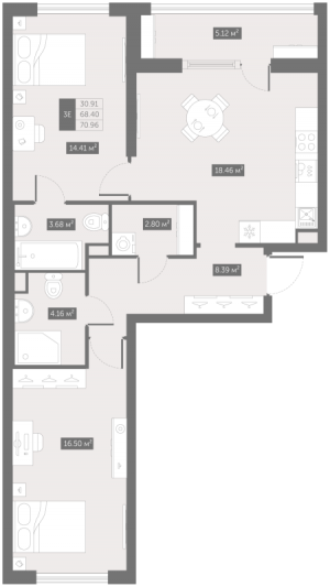 планировка, фото №1