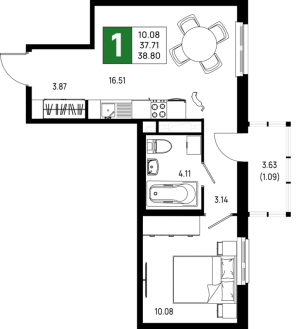 планировка, фото №1