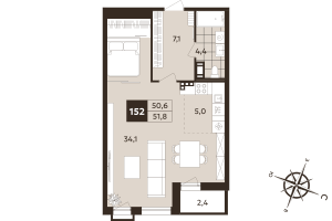 планировка, фото №1