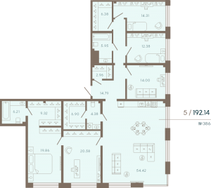 планировка, фото №1