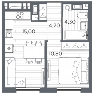 планировка, фото №1