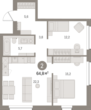 планировка, фото №1