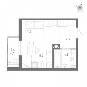 планировка, фото №1