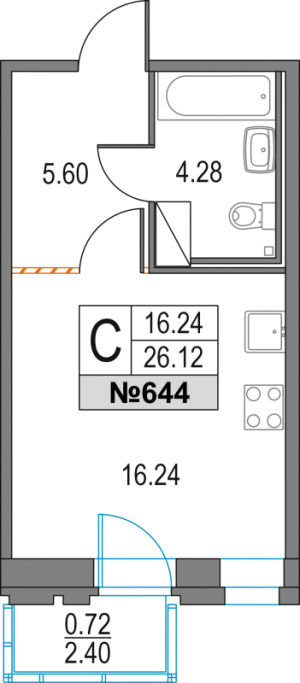 планировка, фото №1