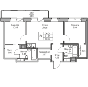 планировка, фото №1