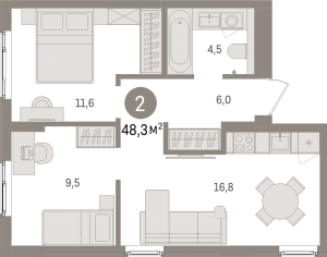 планировка, фото №1