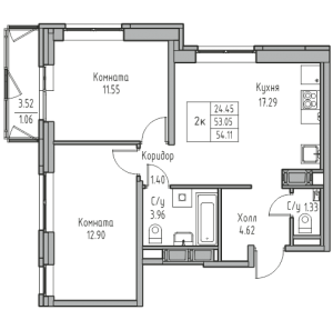 планировка, фото №1