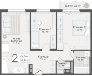 планировка, фото №1