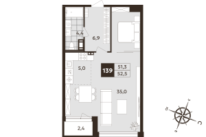 планировка, фото №1