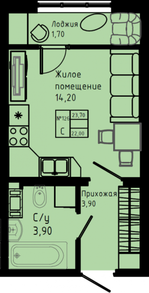 планировка, фото №1
