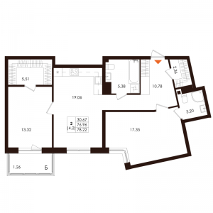 планировка, фото №1