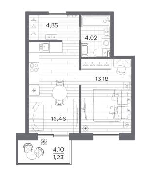 планировка, фото №1