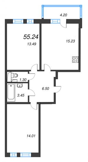 планировка, фото №1