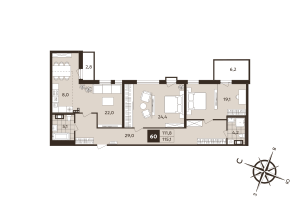 планировка, фото №1