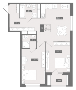 планировка, фото №1