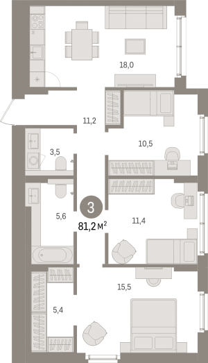 планировка, фото №1