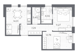 планировка, фото №1