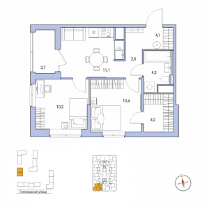 планировка, фото №1