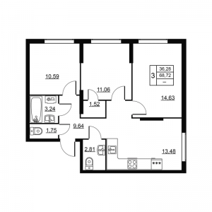 планировка, фото №1