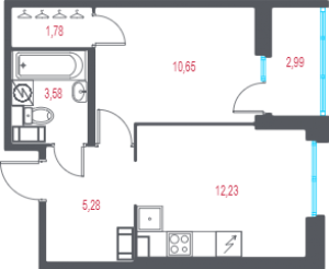 планировка, фото №1