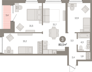 планировка, фото №1