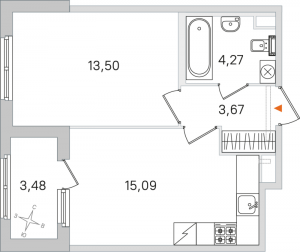 планировка, фото №1