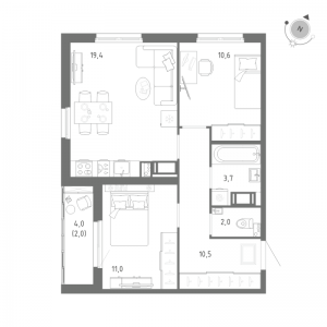 планировка, фото №1