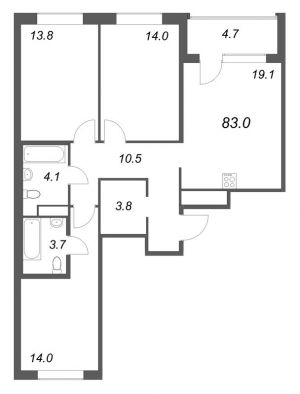 планировка, фото №1