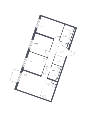 планировка, фото №1