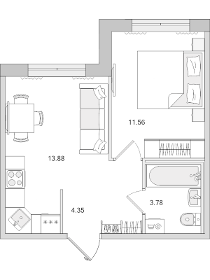 планировка, фото №1