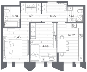 планировка, фото №1