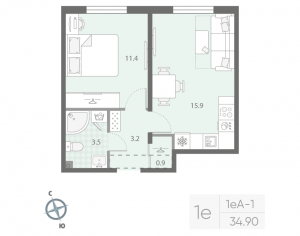 планировка, фото №1