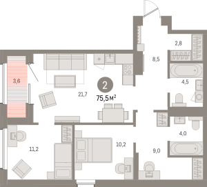 планировка, фото №1