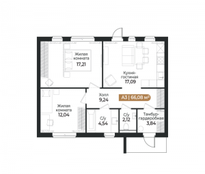 планировка, фото №1