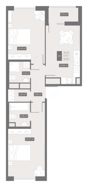 планировка, фото №1