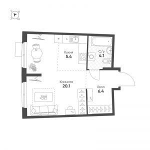 планировка, фото №1