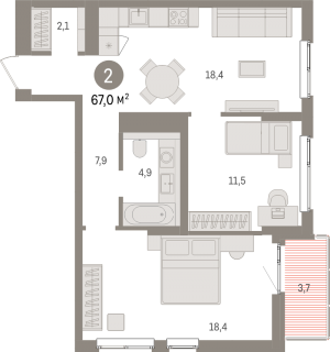 планировка, фото №1