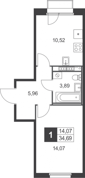 планировка, фото №1