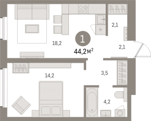 планировка, фото №1