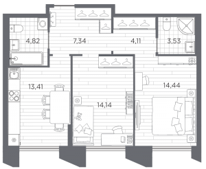 планировка, фото №1