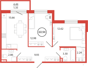 планировка, фото №1